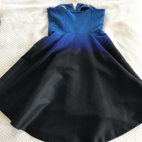 Halston Heritage Ombré Strapless Dress - Picture 3 of 7